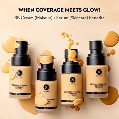 Sugar Cosmetics Goddess Of Flawless Bb Serum - 10 Latte 25 ml - Bb & Cc Creams