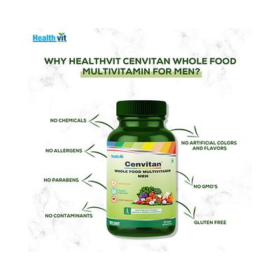 Healthvit Cenvitan Whole Food Multivitamin Men Tablet 60's - Multi-Vitamins