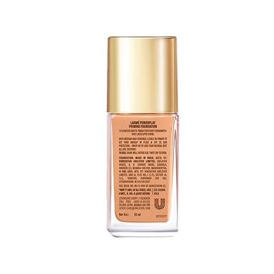 Lakme 9to5 Powerplay Priming Foundation, Built in Primer, SPF 20, Warm Beige, 25 ml - Foundation