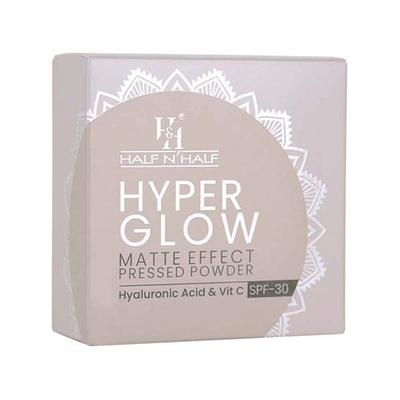 Half N Half Hyper Glow Matte Effect Pressed Compact Powderatte Flawless Finish- Ivory Glow 20 gm - Compact Powder