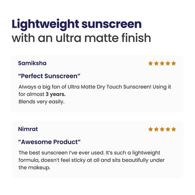 Reequil Ultra Matte Dry Touch Sunscreen Gel Spf 50 PA++++ 50 gm - Face Sunscreen