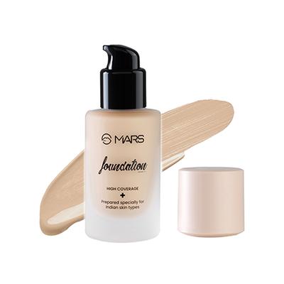 Mars Foundation with High Coverage Liquid Formula - 06 40 ml - Foundation