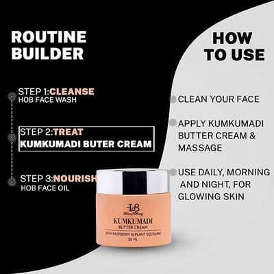House of Beauty Kumkumadi Butter Cream Brightens, Nourishes-Dry, Combi, Mature Skin with Vit-C 50ml - Night Cream