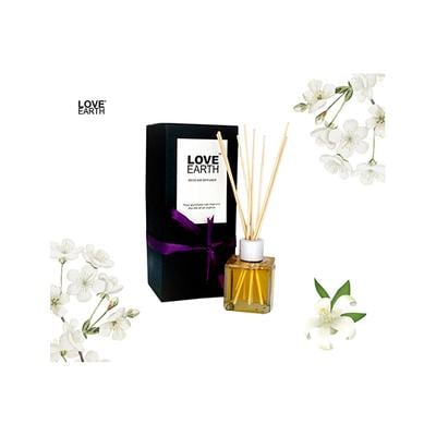 Love Earth Premium Reed Diffuser Jasmine Long Lasting Fragrance 30 ml - Diffuser