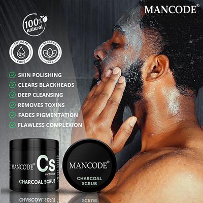 MANCODE Charcoal Scrub 100 gm - Scrubs & Exfoliants