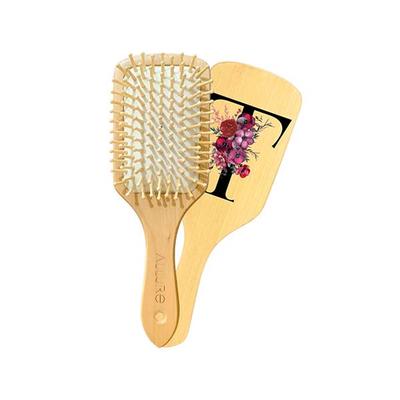 Allure Personalised Paddle Hair Brush Letter T 1's - Hair Brushes