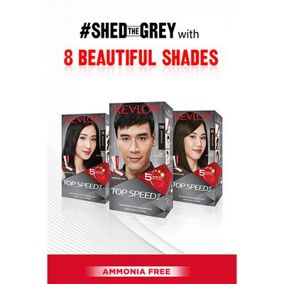 Revlon Top Speed Hair Color For Woman - Natural Black 70 (with Outrageous Conditioner) 1's - Crème