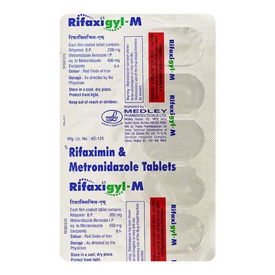 Rifaxigyl M Tablet 10'S - Bacterial Infections-OAB