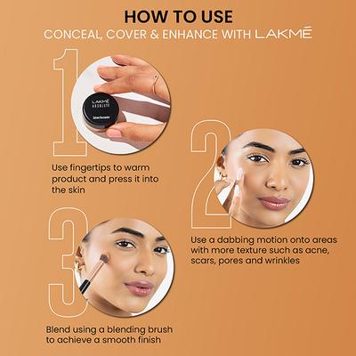 Lakme Unreal Cover Creme Concealer Lightweight & Hydrating,Beige, 3.9gm - Concealer