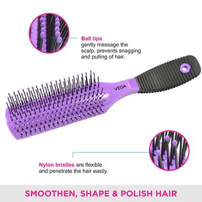 Vega Flat Brush (R1 - FB) 82 gm - Hair Brushes