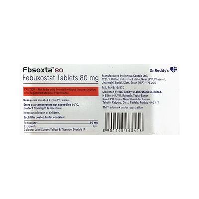 FBSOXTA 80 Tablet 10's - Gout