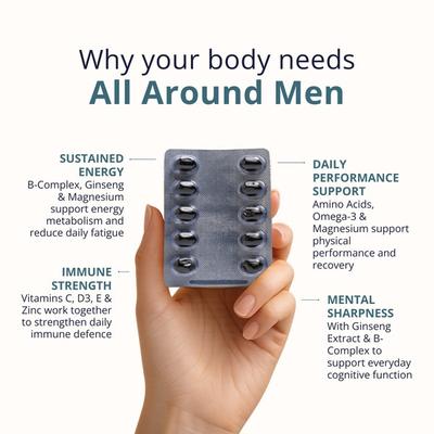 Briyo All Around Men Capsules (Pack of 3 x 10's) 1's - Sexual Care
