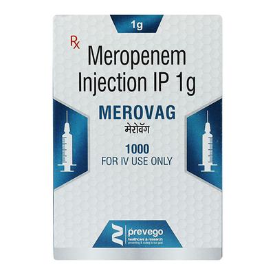 MEROVAG 1000 Injection 1's - Bacterial Infections-OBL