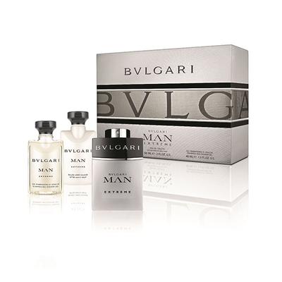 Bvlgari Man Extreme Set (Eau de Toilette60ml + After Shave Balm 40ml + Shampoo and Shower Gel 40ml) 140 ml - Shampoos