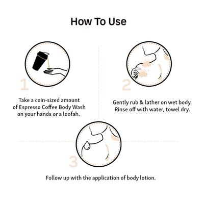 Mcaffeine Naked & Raw Coffee Espresso Body Wash 300 ml - Shower Gels & Body Wash