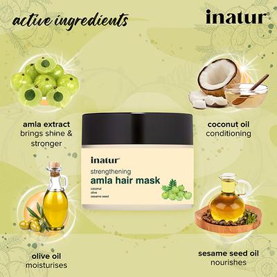 Inatur Nutri Repair Hot Oil Treatment - Amla 200 gm - Hair Masks & Packs