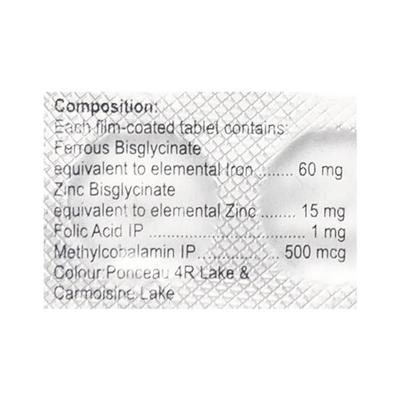 Ferose XT Tablet 15'S - Iron Supplement/Anaemia-Vma