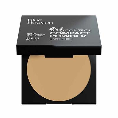 Blue Heaven Oil Control Compact Powder, Matte Finish SPF 25 PA+++ Special Shine -Control formulation Honey Medium 301 8gm - Compact Powder