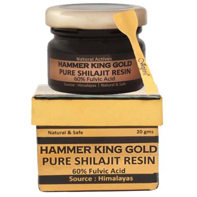 Vigini Hammer King Gold Pure Shilajit Resin 60% Fulvic Acid 20 gm - Sexual Healthcare