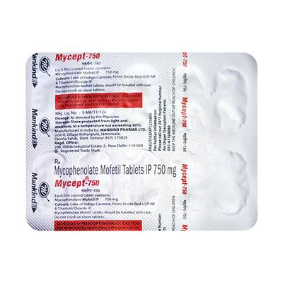 Mycept 750mg Tablet 10'S - Auto Immune Disease-Imm