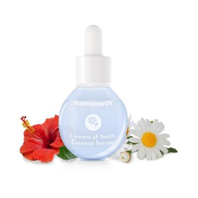 Mamaearth Flowers of Youth Essence Serum For Smooth Skin with Hyaluronic Acid & Hibiscus for Youthful Skin 30 ml - Face Serum