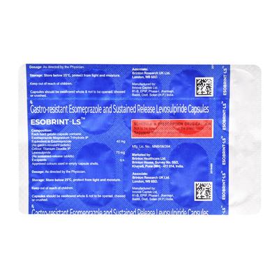 ESOBRINT LS Capsule 10's - Ulcer/Reflux/Flatulence-Aaa