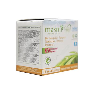 Masmi Natural Cotton New Cottonlock Tampons - Superplus 15's - Tampons