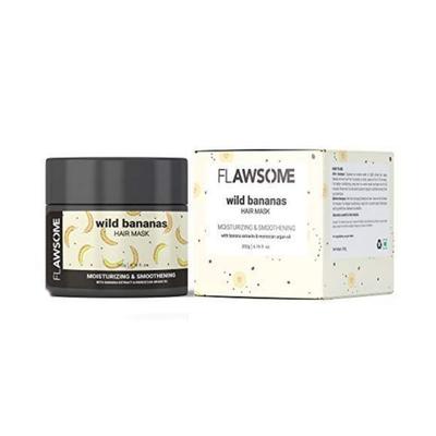 Flawsome Wild Bananas Moisturizing & Smoothening Hair Mask 200 gm - Hair Masks & Packs