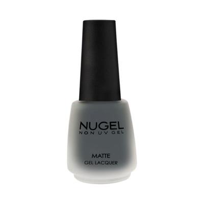 Nugel ASH GRAY MATTE M06 Non Uv Gel Matte Nail Enamel 13 ml - Nail Polish