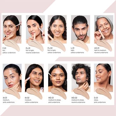 House Of Makeup Face Anything Luminous Skin Tint For Glass Skin - Fair-To-Light Skin Tone (FL-10) 35 ml - Bb & Cc Creams