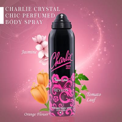 Revlon Charlie Neon Chic Perfumed Body Spray 150 Ml - Women Deodorants/Roll-Ons