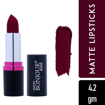 Bonjour Paris Silk Matte Lipstick-Cherry Red 4.2 gm - Lipsticks