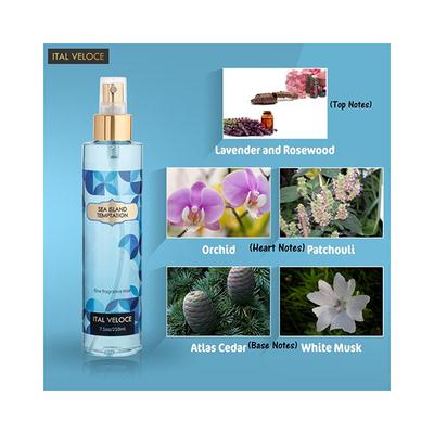 Ital Veloce Sea Island Temptation Fine Fragrance Mist 210 ml - Body Mist/Spray