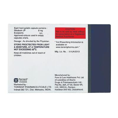 SILOXIO 8 Capsule 10's - Bladder And Prostate Disorders-Dru