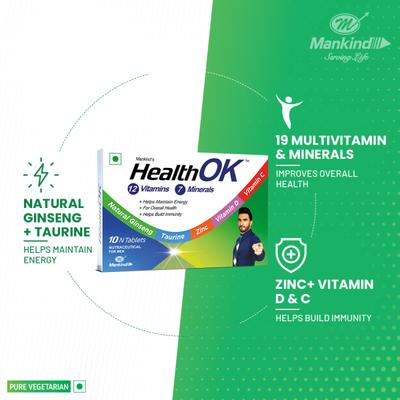 Mankind'S Health Ok Men 10 Tablet 10's - Multi-Vitamins