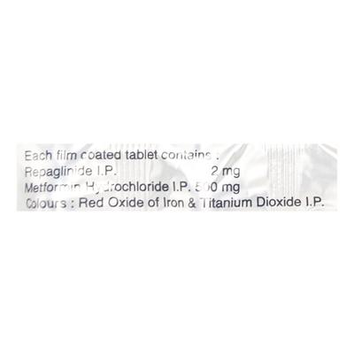 Eurepa MF 2mg Tablet 10'S - Diabetes-Ant