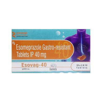 ESOVAG 40 Tablet 10's - Ulcer/Reflux/Flatulence-Aaa