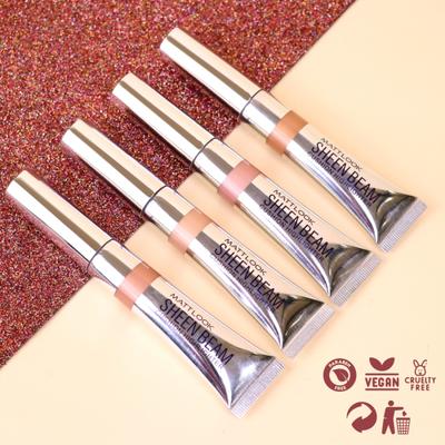Matt Look Sheen Beam Cushion Highlighter with Lightweight Formula & Buildable Coverage, Gold-01 15 ml - Highlighters & Illuminators