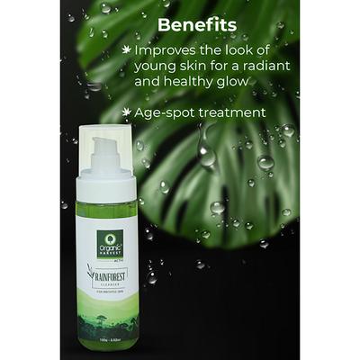 Organic Harvest Activ Rainforest Face Cleanser 100 ml - Face Wash & Cleansers