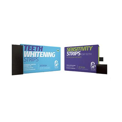 Bonayu Teeth Whitening Strips and Teeth Sensitivity Strips 50G 60's - Mouthwash