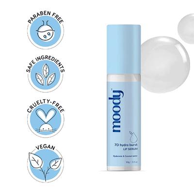 Moody Hydro Burst Moisturizing Lip Serum with Hyaluronic & Kojic acid for Pigmented Lips 9.8 gm - Lip Glosses