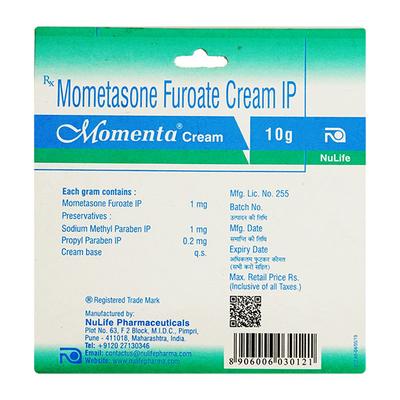 Momenta Cream 10gm - Skin Infections-Toc
