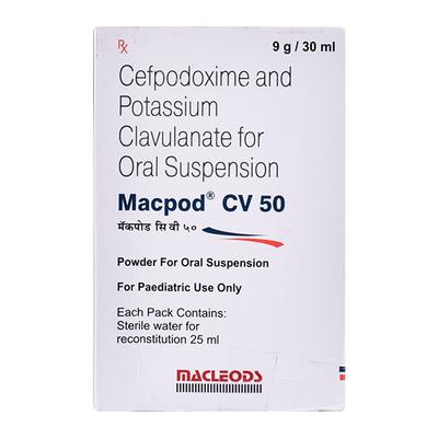 MACPOD CV 50 Oral Suspension 30ml - Bacterial Infections-Cep