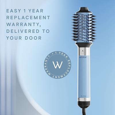 Winston 5 in 1 Hair Blow Brush Multi Styler with Auto Wrap Curler, Blow Brush, Straightening Brush, Dryer, and Curl Enhancer Suitable for All Hair Types- ICE BLUE 1s 1's - Hair Dryers
