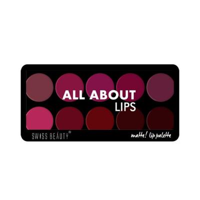 Swiss Beauty Matte Lip Palette - (Shade-2) 12 gm - Lipsticks