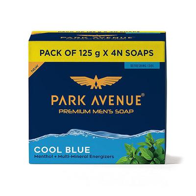 Park Avenue Premium Men Soaps for Bath - Cool Blue 500 g - Soaps