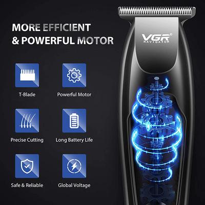 VGR V-070 Trimmer 120 min Runtime 5 Length Settings (Black) 1's - Trimmers