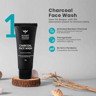 Bombay Shaving Company Activated Charcoal Mini Facial Starter Kit 1's - Facial Kits