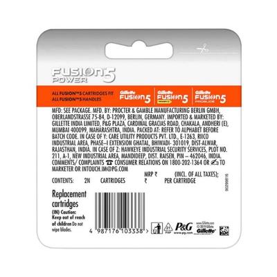 Gillette Fusion5 Power Blades-2 Cartridges 1's - Razors & Cartridges
