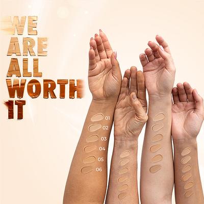 Just Herbs Serum Foundation Dewy Finish SPF 30 + Rosehip+ Rice Starch 04-Natural 20gm - Foundation